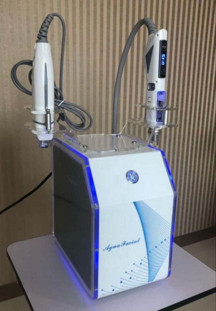 最新のエアー美容液導入マシン、エアガン、水光注射針なし、EMS、微電流