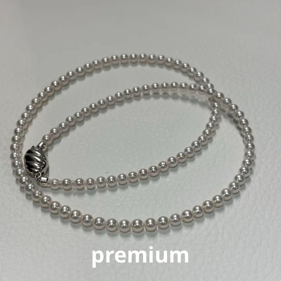 パールネックレス　あこや真珠　ロゼプレミアム　真珠科学研究所　花珠比較