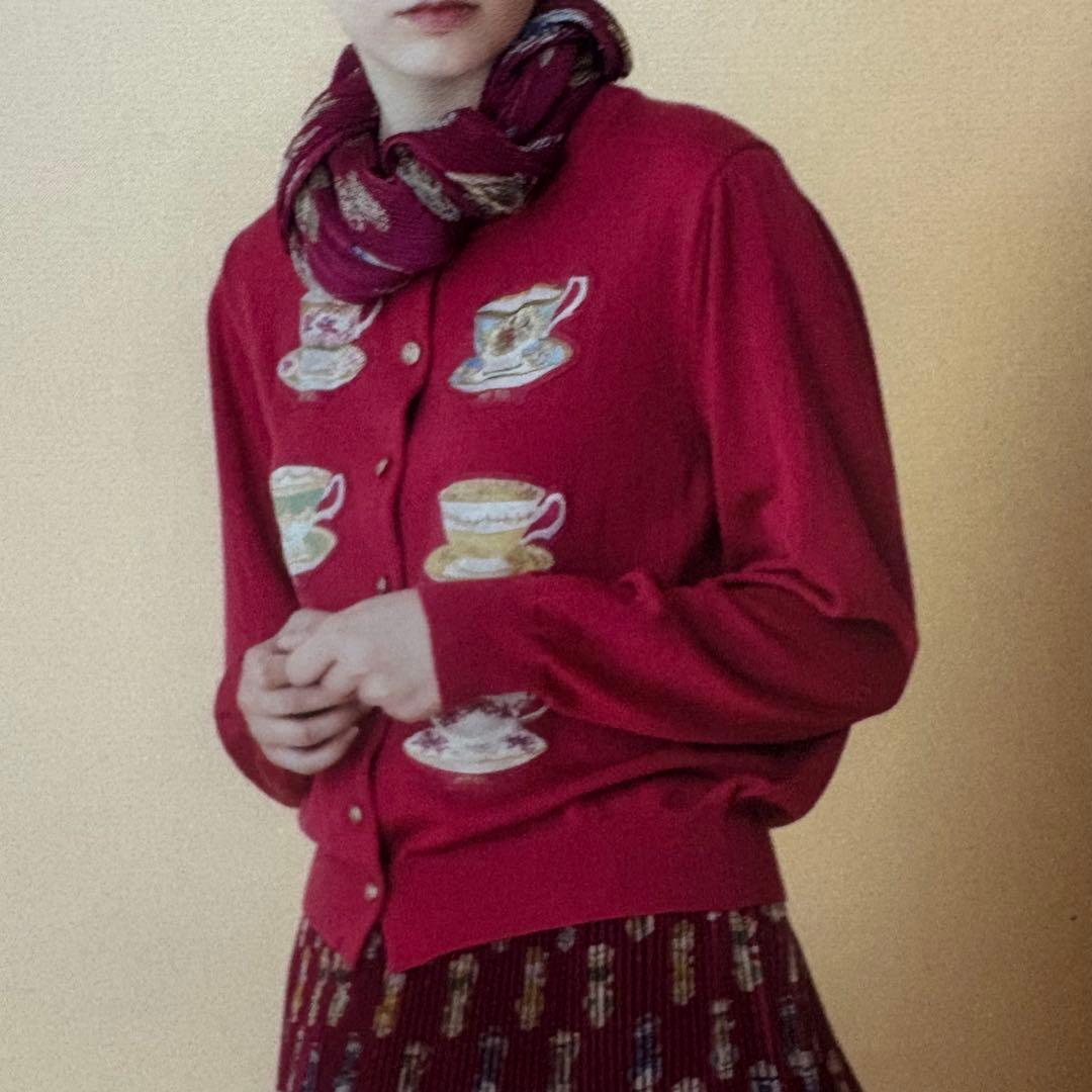 トップス  bone china decoupage cardigan