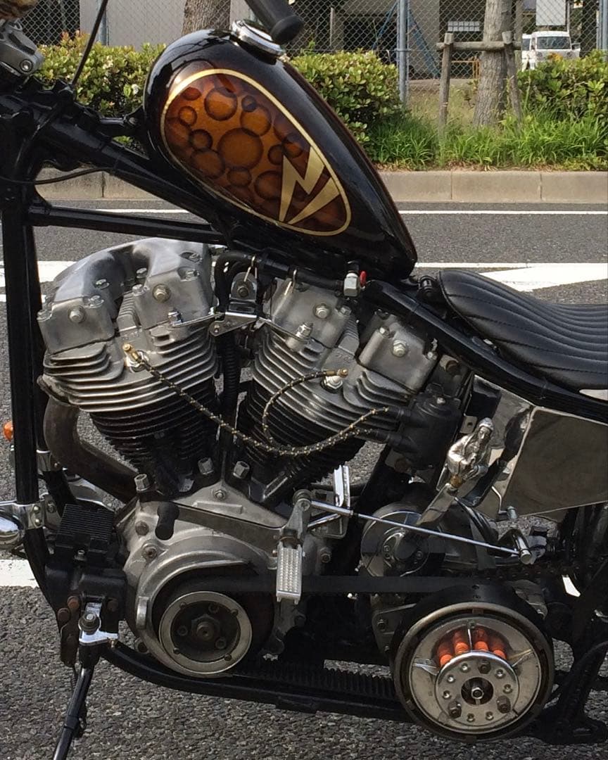 エッグタンク ショベル パン ナックル ハーレー ガソリンタンク ナロー