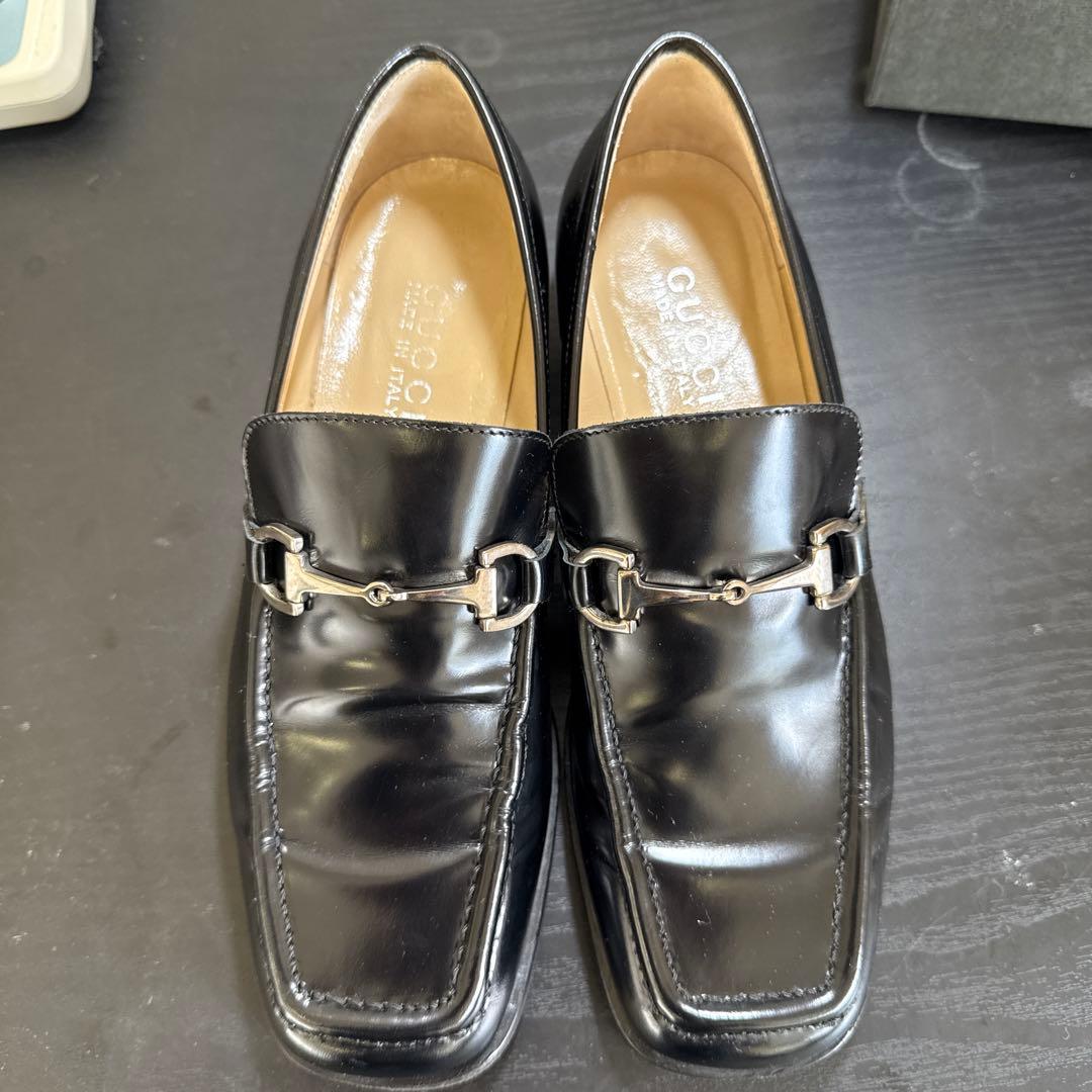 GUCCI グッチ　ホースビット　レザーローファー　36 1/2C 箱付き　美品