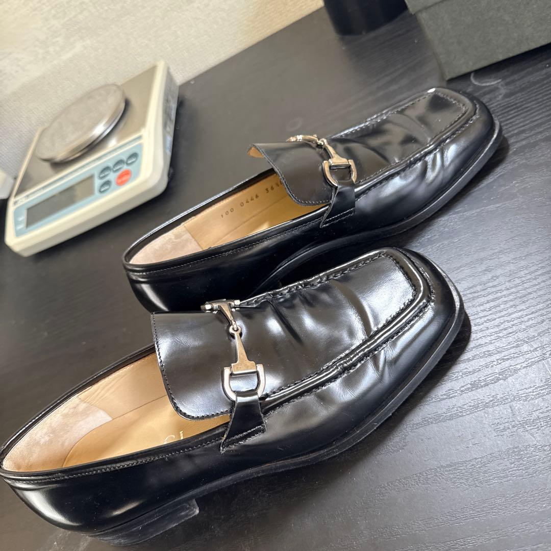 GUCCI グッチ　ホースビット　レザーローファー　36 1/2C 箱付き　美品