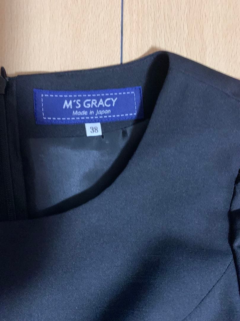 エムズグレイシー ワンピース　黒　卒業式　ハレの日セレモニー　サイズ38 新品