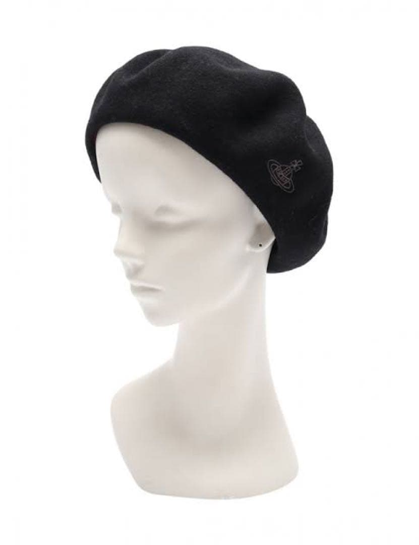 ヴィヴィアンウエストウッド ラインORB刺繍バスクベレー帽