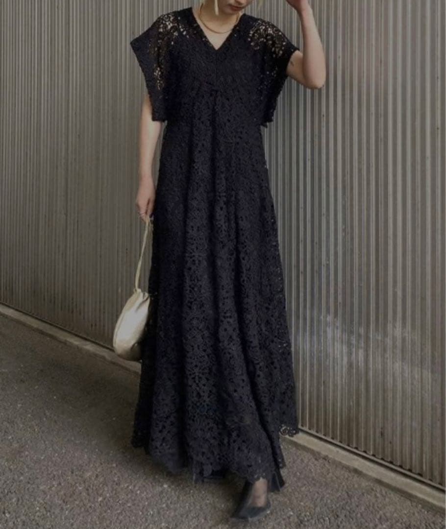 ワンピース MEDI 2WAY FLARE CHEMICAL LACE DRESS