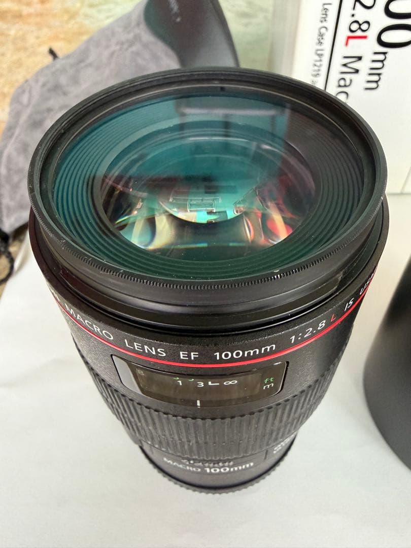 【美品】CANON/キャノン EF100mm F2.8L マクロ IS USM