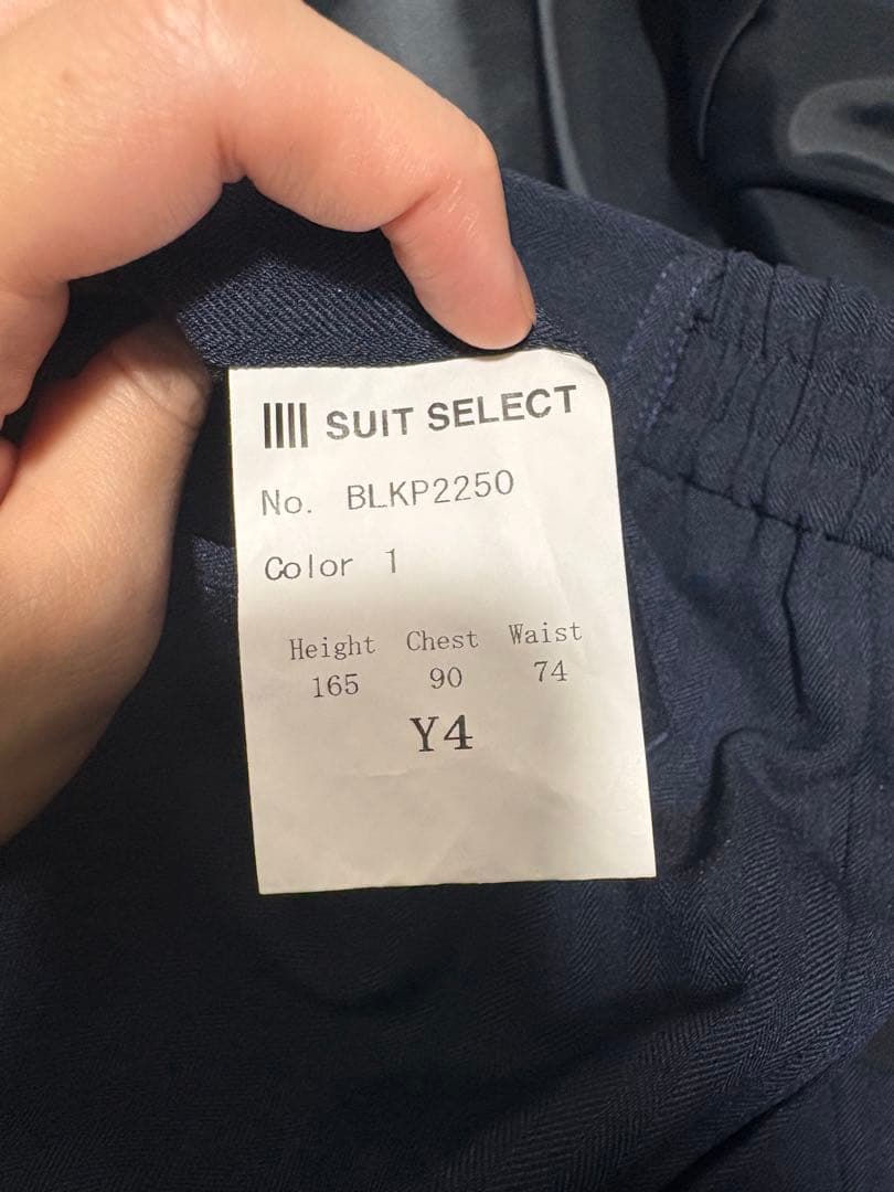 4S スーツセレクト　セットアップ　SLIM TAPERED_2 ネイビー　Y4