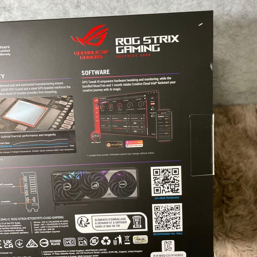 新品　ASUS ROG Strix GeForce RTX 5070 16GB