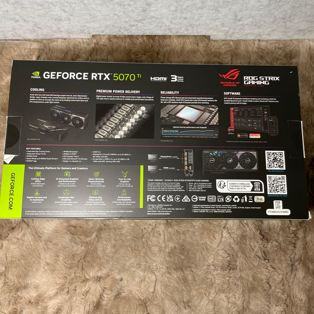 新品　ASUS ROG Strix GeForce RTX 5070 16GB