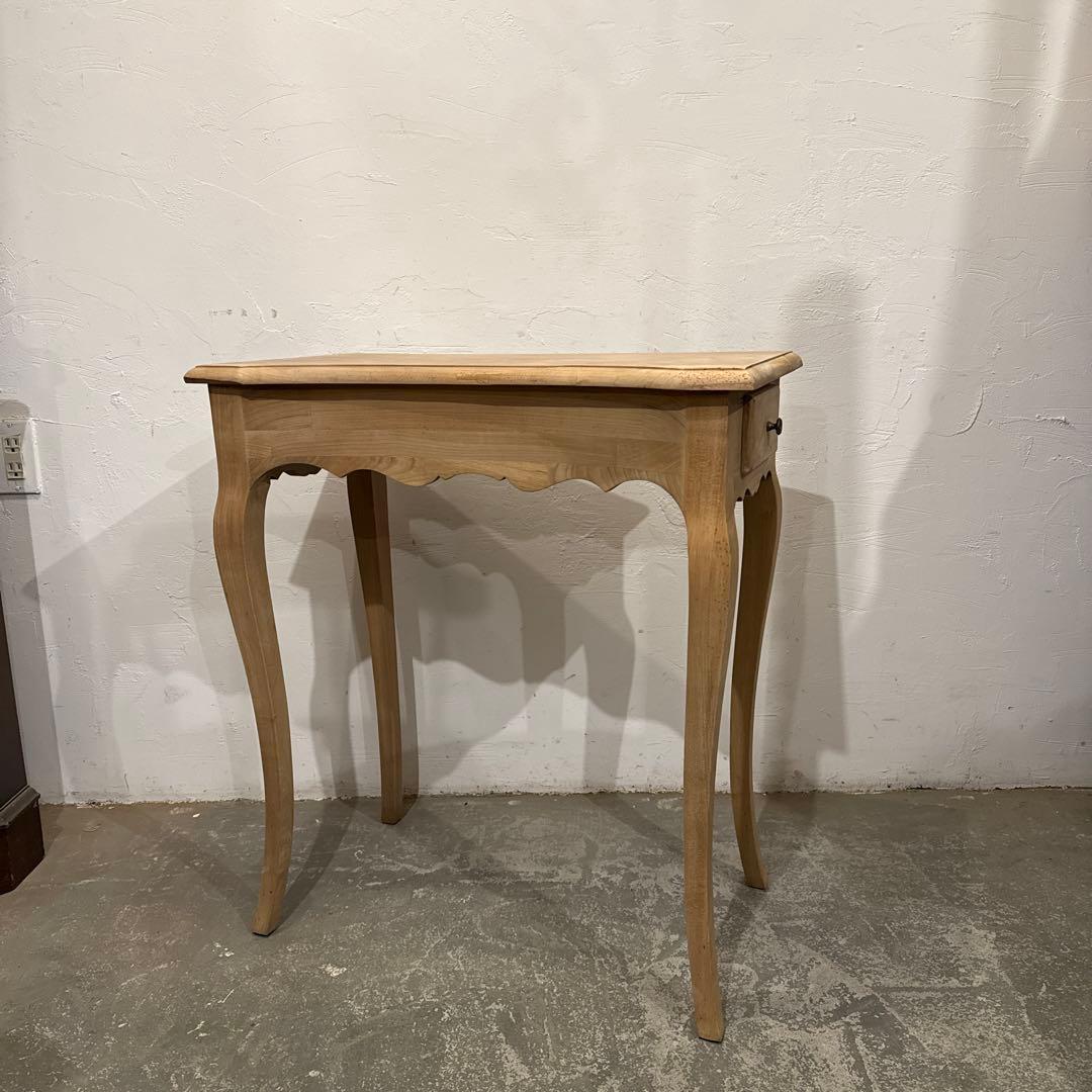 年末年始saleヴィンテージ　木製サイドテーブル　引き出し付き　剥離