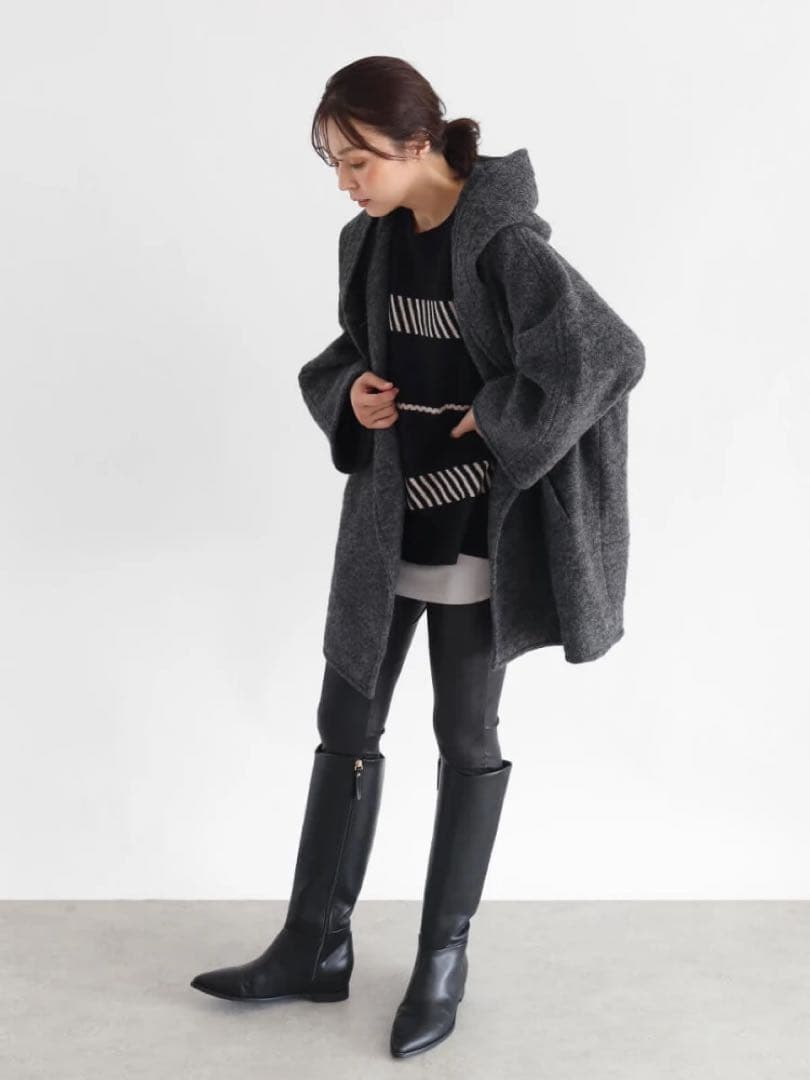 新品タグ付き clove 圧縮ウールフードコート 福袋 ヤマダヤ クローヴ 完売