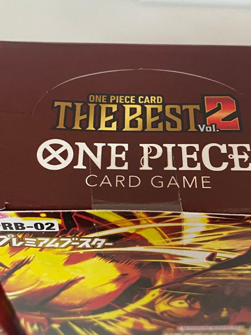 ワンピースカード THE BEST 2ボックス　新品未開封　テープ付き　2箱