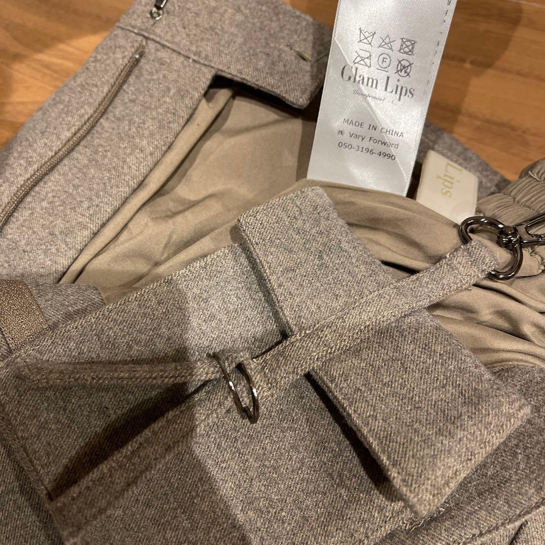 Glam Lips wool カーゴパンツ