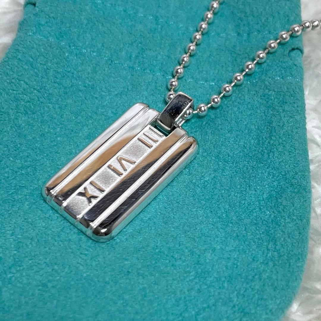 ティファニー　アトラスプレートチェーンネックレス　925