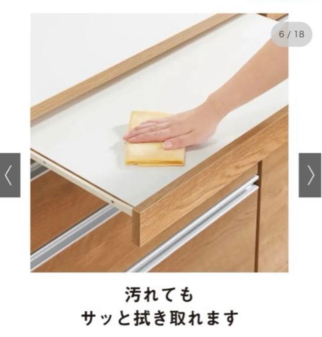 【セット商品】組立不要 スライドテーブル付きキッチン収納 ゴミ箱付（小）