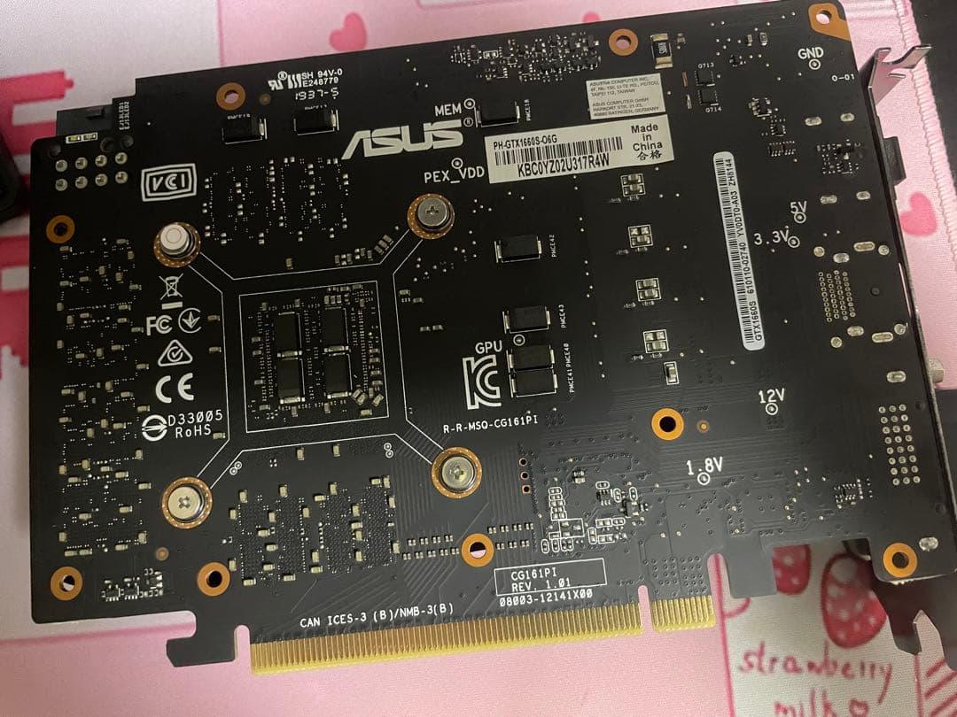 【ジャンク】ASUS GTX1660SUPER グラフィックボード本体