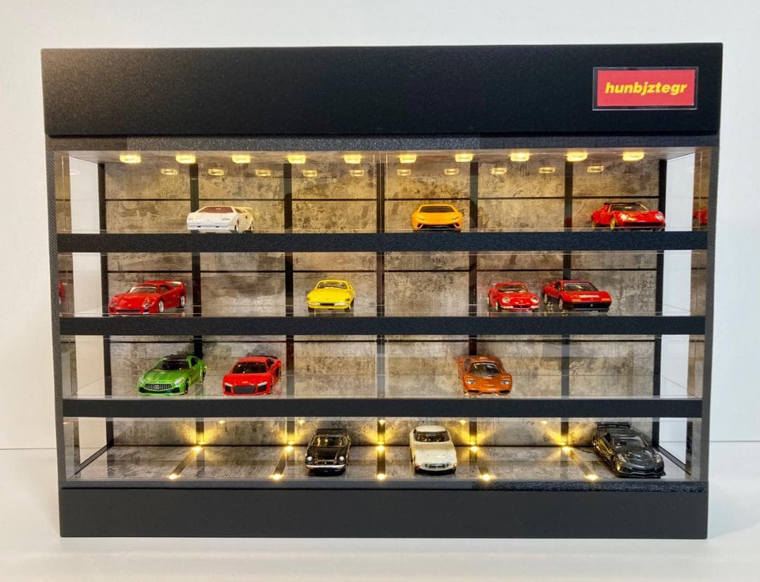 1/64展示40台可・エイジングウォール・4層式ディスプレーBOX/ネオジオラマ