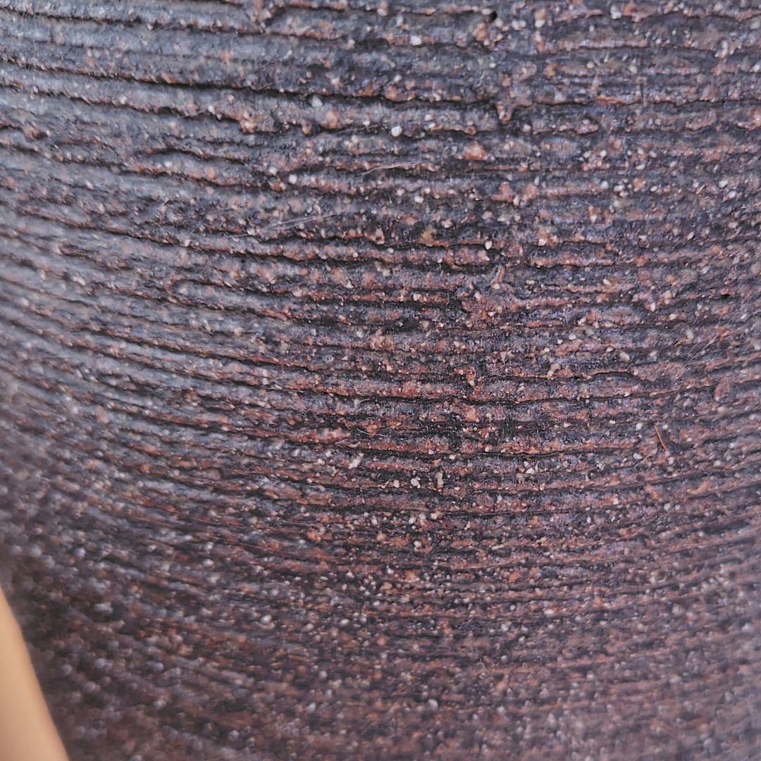 【シフォンケーキ】信楽焼　陶器　傘立て　玄関　素朴　重厚感