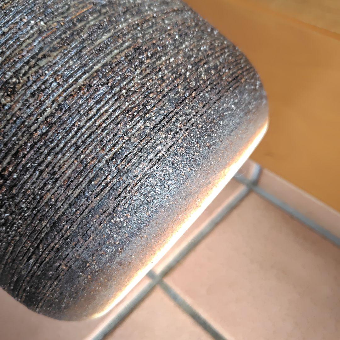 【シフォンケーキ】信楽焼　陶器　傘立て　玄関　素朴　重厚感