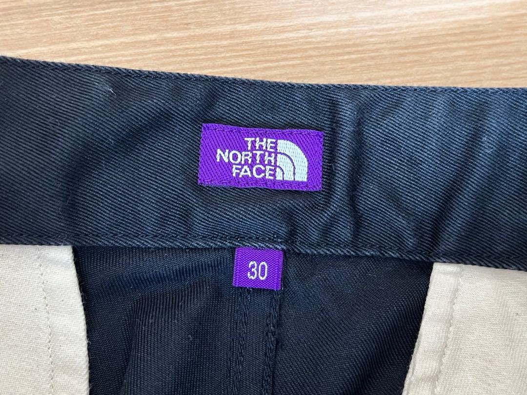 PURPLE LABELストレッチツイルワイドテーパードパンツ