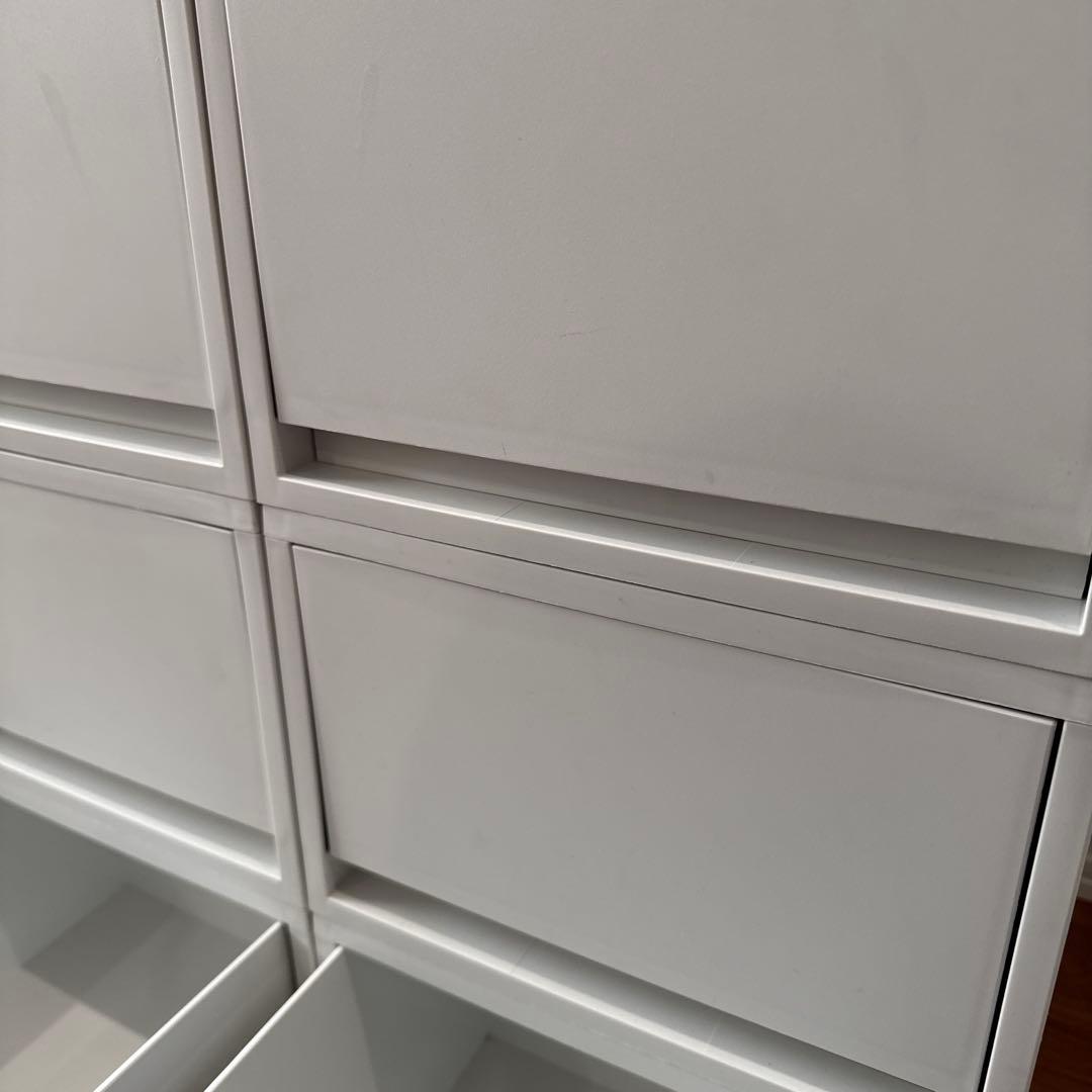 【６個セット】 無印良品 ポリプロピレンケース・引出式・深型・ホワイトグレー