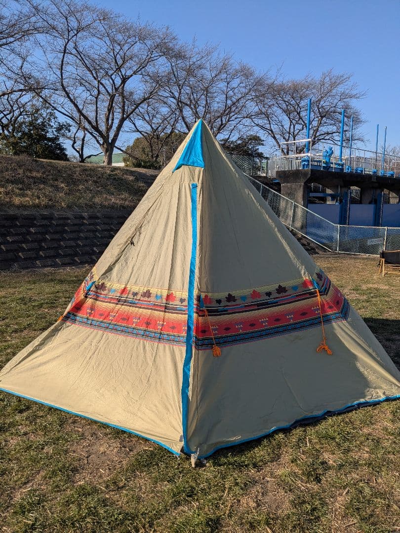 ロゴス　ナバホ　ティピー400　グランドシート+フロアマット付　ワンポールテント