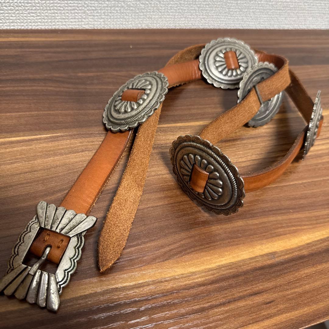 JOKER FIRENZE コンチョ レザーベルト 85cm レディース