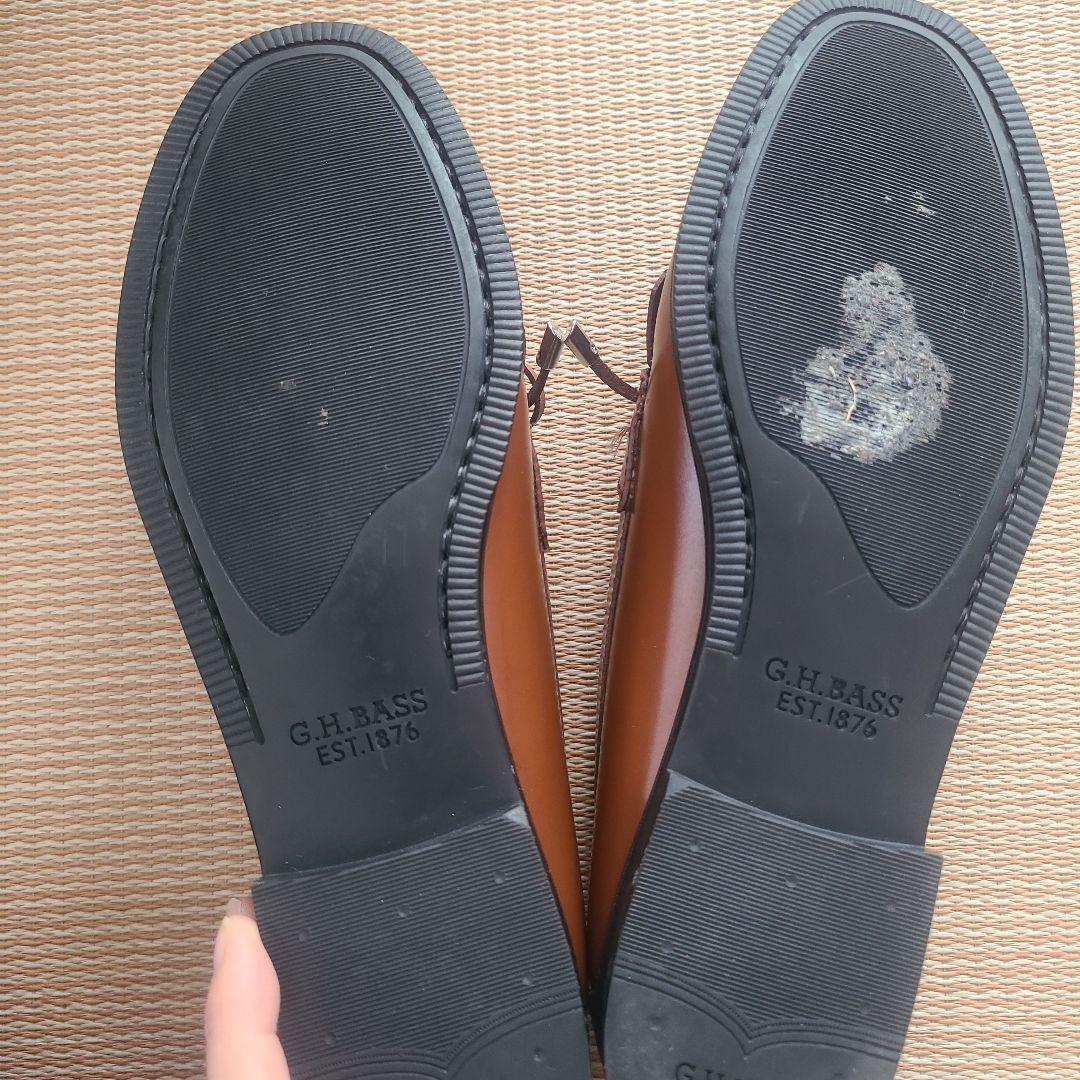 G.H. BASS WEejuns ブラウン ローファー　靴裏ガム汚れあり