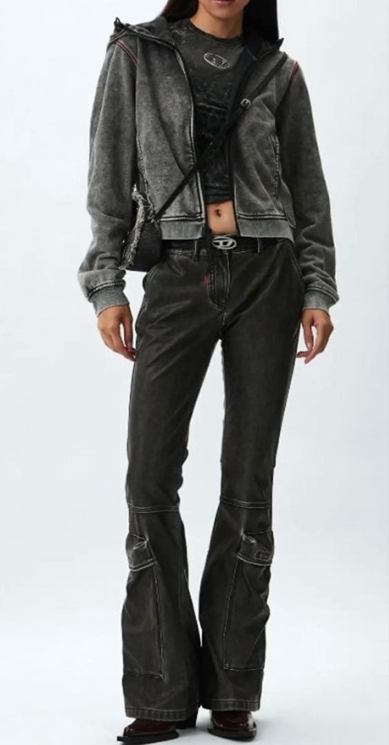 arice 様用 DIESEL グレー ジップアップパーカー