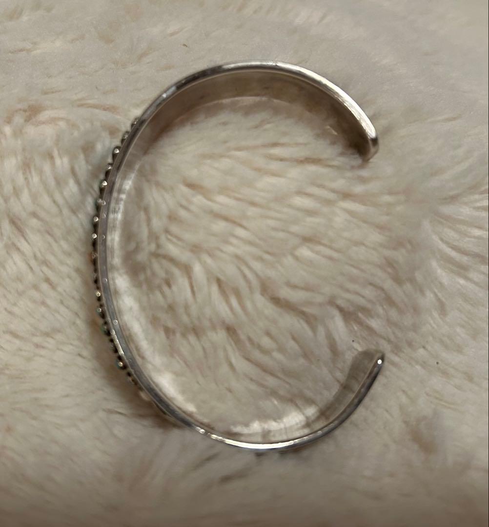 天然ターコイズ　バングル※貴金属布付　※作家サイン入り