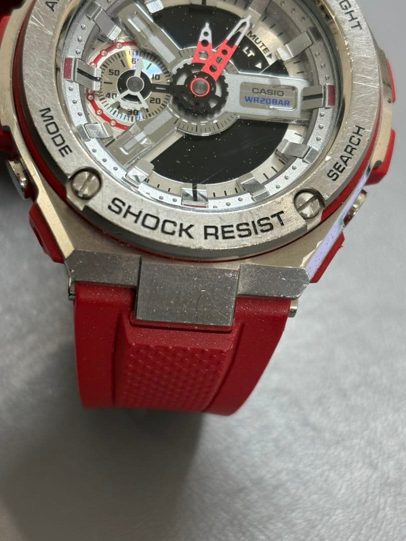G-SHOCK CASIO GST-410 赤ラバー
