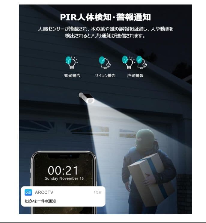 強化版400万画像・ソーラーパネル一体型・4台セット 屋外 ワイヤレス 設置簡単