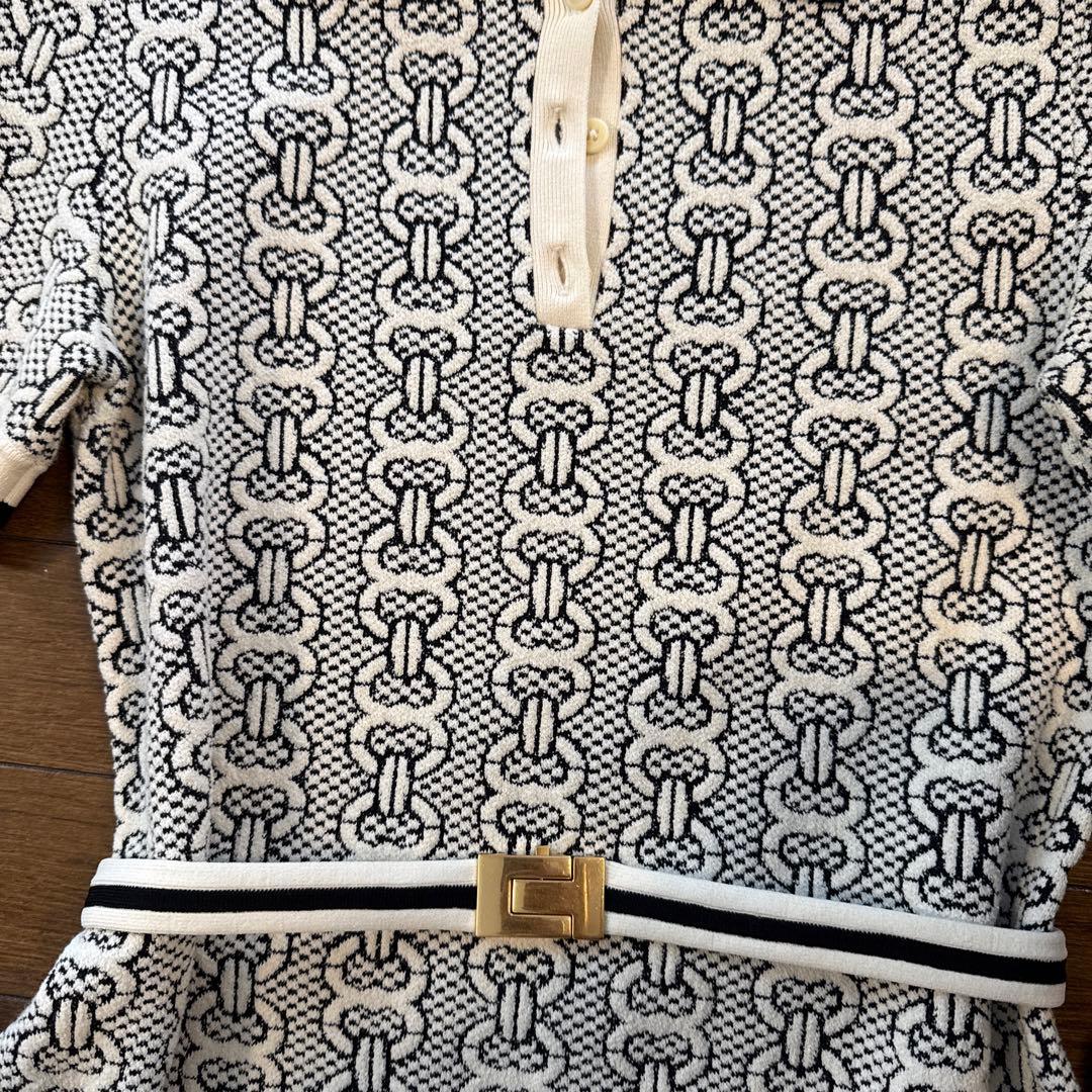 Tory Burch ポロドレス 白/黒 トリーバーチ