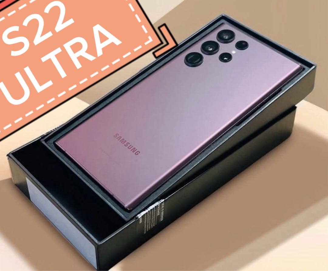 スマートフォン本体 Galaxy S22 Ultra 256 Burgundy SIM Free-