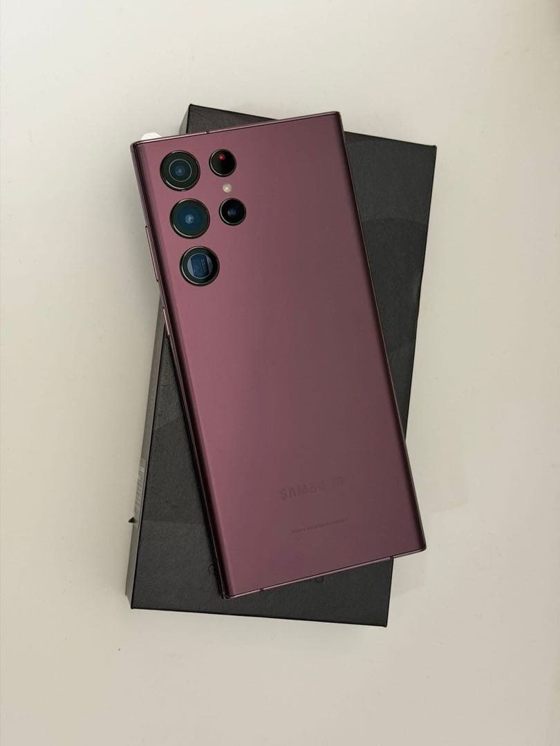 スマートフォン本体 Galaxy S22 Ultra 256 Burgundy SIM Free-