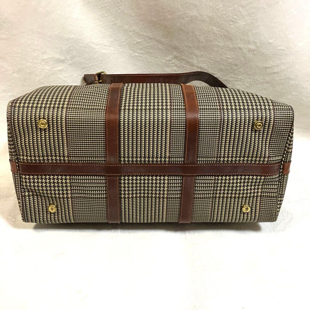 ヴィンテージ ポロラルフローレン 千鳥格子 チェック ボストンバッグ 2way