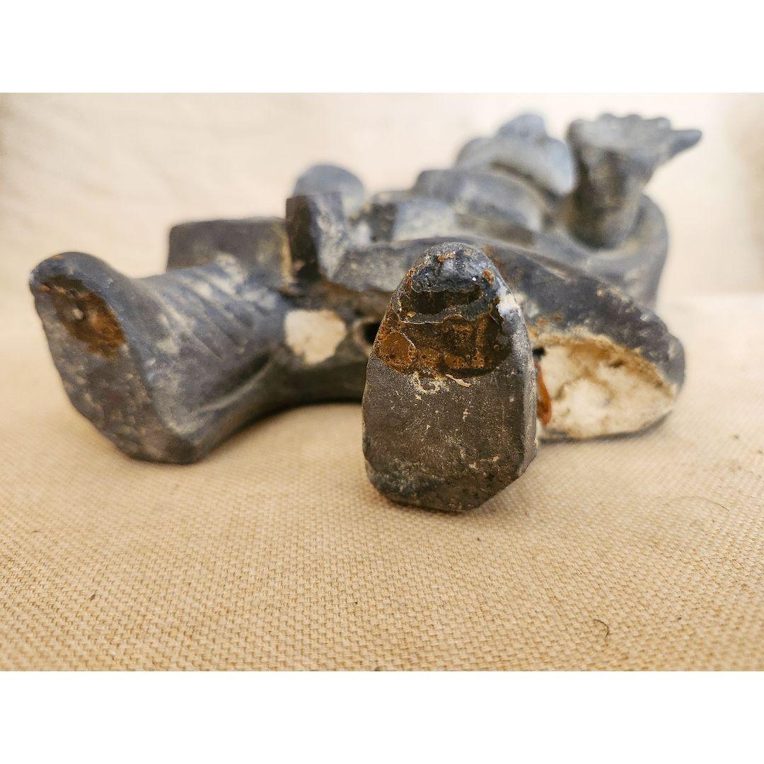 古い鍾馗 鍾馗さん 鬼瓦 古道具 骨董