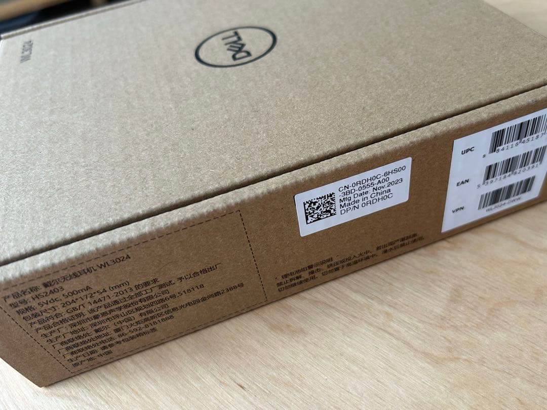 Dell Pro ワイヤレスヘッドセット WL3024