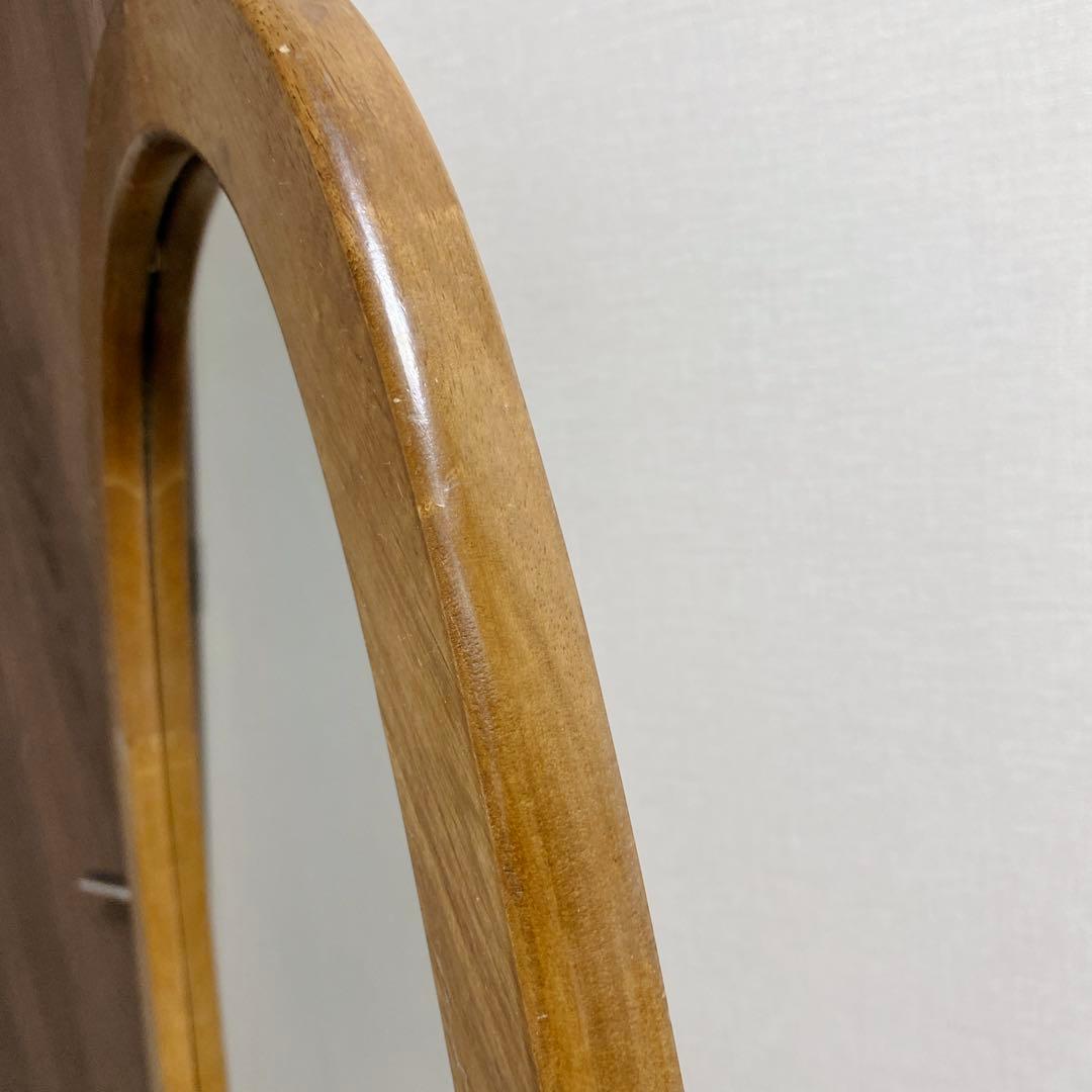 【昭和レトロ】 アンティーク調 オーバル型 スタンドミラー 姿見 全身 送料無料