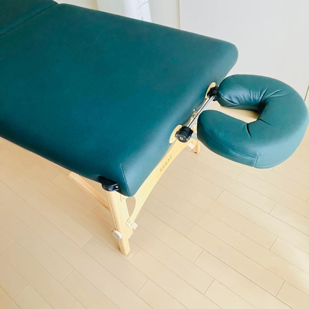 【未使用級】カナダ製　マッサージベッド　ノマド　ヘッドレスト・電気毛布付　送料込