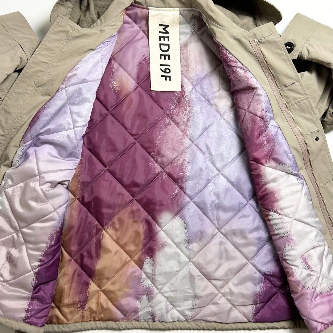 【極美品】MEDE19F/フェリシモ/カナディアンモッズコート/中綿/フリース