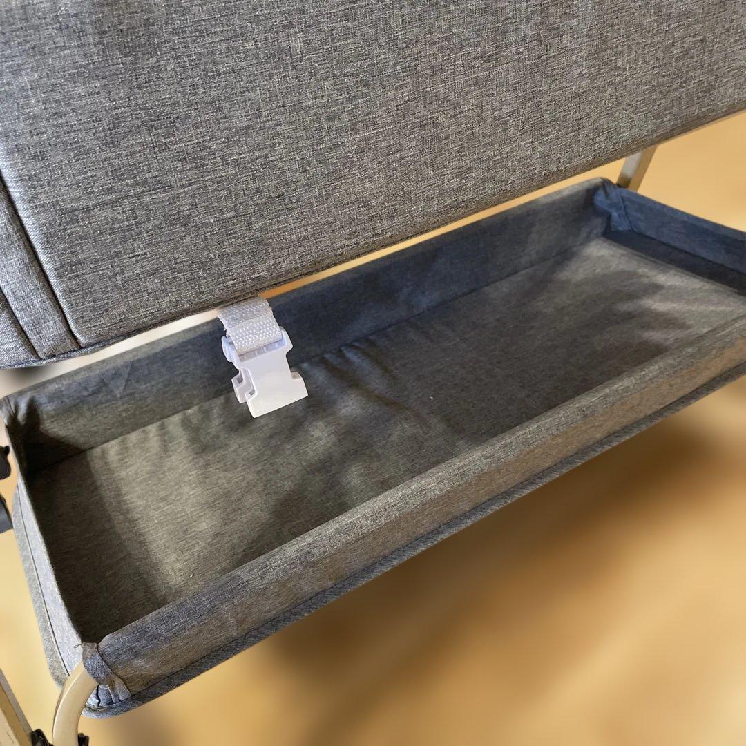 HZDMJ ベビーベッド　かや付、取説、ケース付き