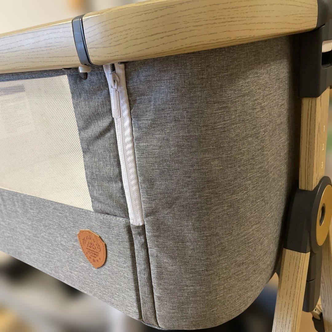 HZDMJ ベビーベッド　かや付、取説、ケース付き