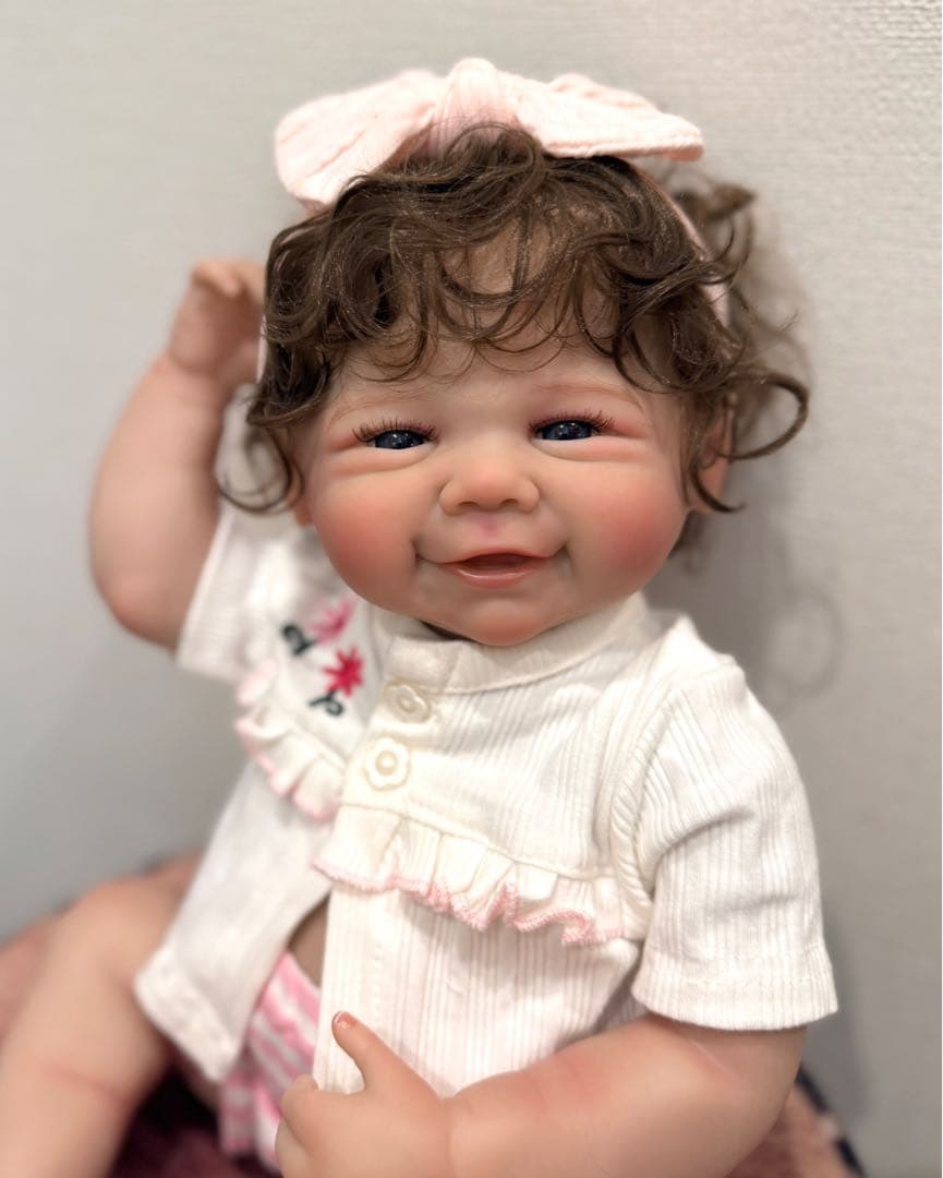 ★新品★リボーンドール フルボディー 天使の笑顔のベビーちゃん❷45cm 女の子