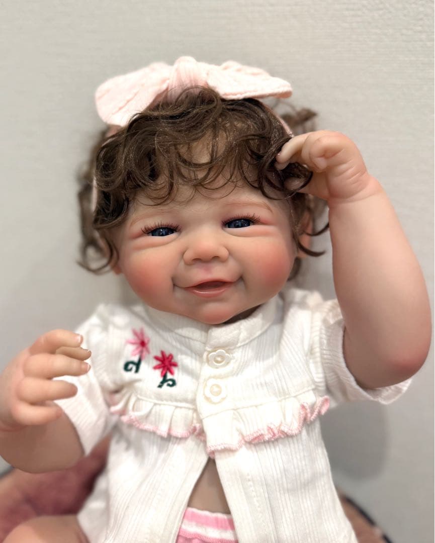 ★新品★リボーンドール フルボディー 天使の笑顔のベビーちゃん❷45cm 女の子