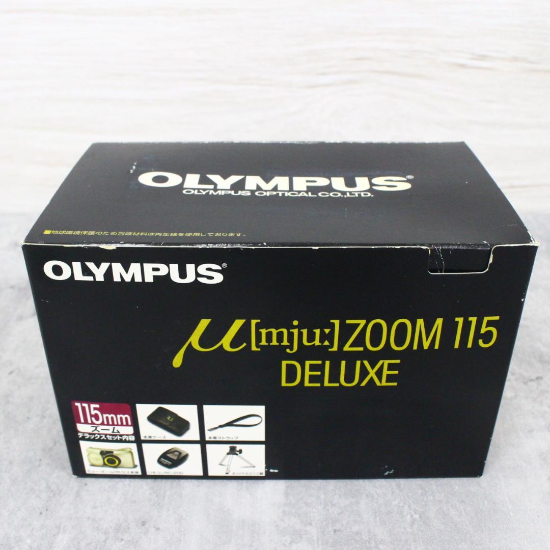 ◇オリンパス μズーム 115デラックス 三脚＆リモコン付き フィルムカメラ
