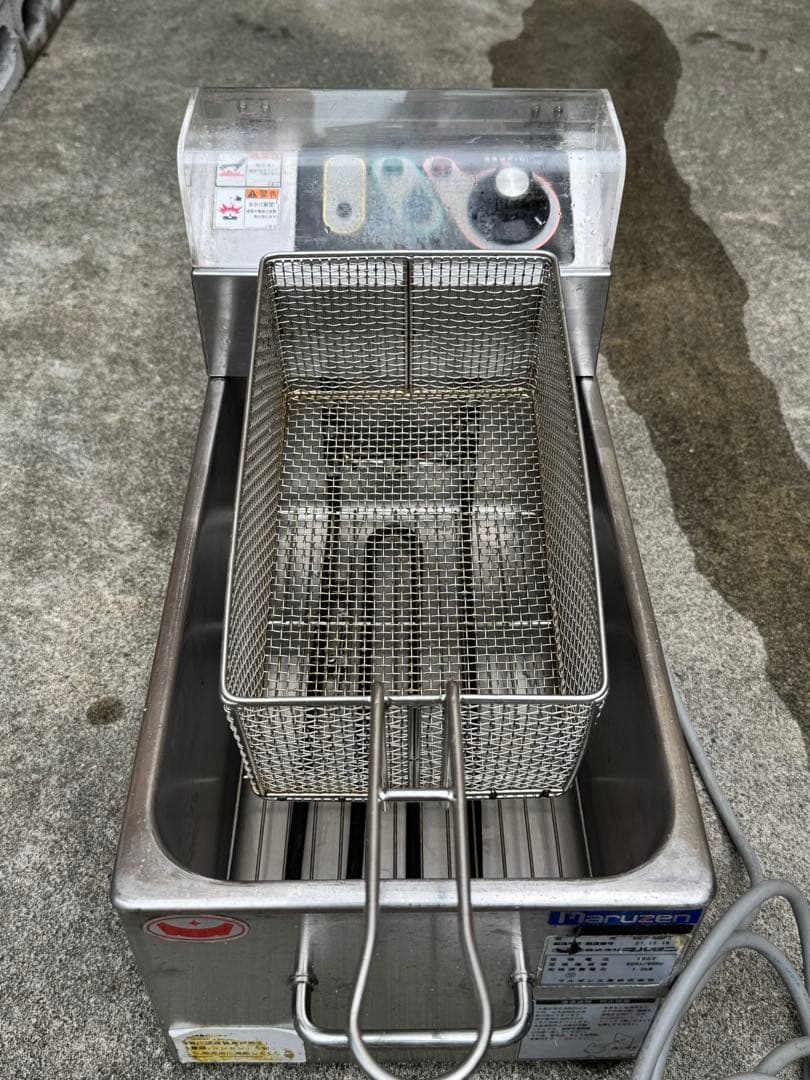 電気フライヤー ステンレス製 マルゼン 卓上フライヤー MEF-M8FT