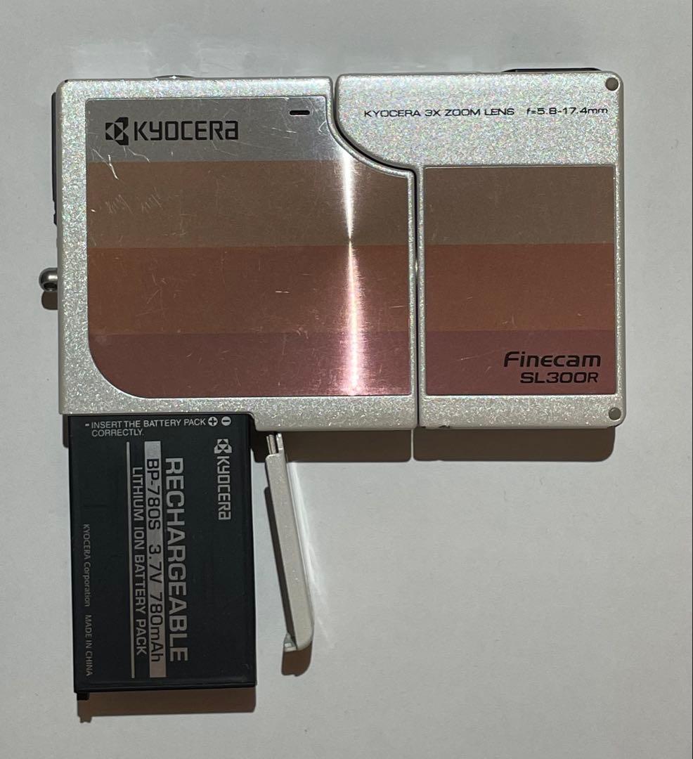 KYOCERA FINECAM SL300R 京セラ デジカメ AC有り