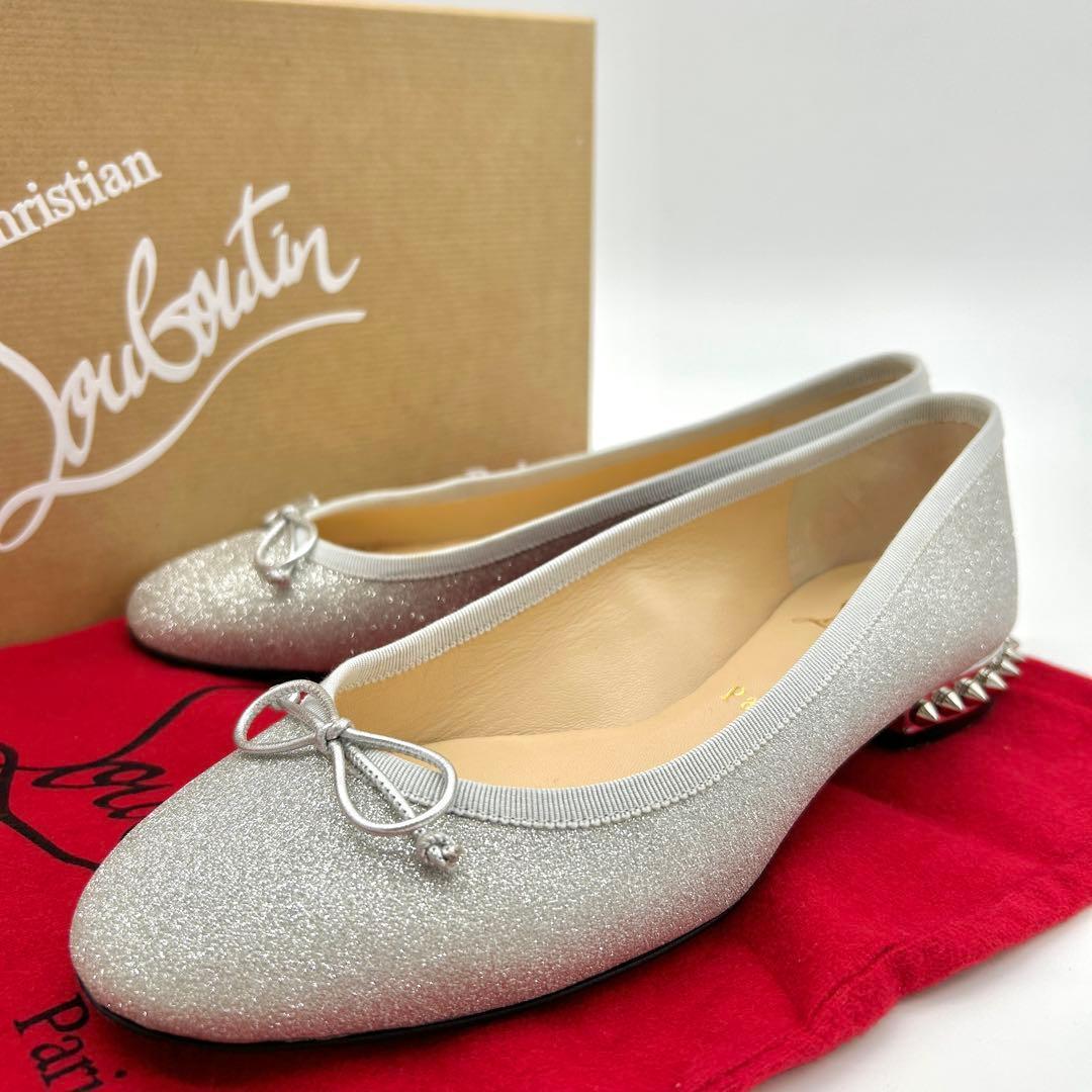 【極美品】クリスチャンルブタン フラットシューズ