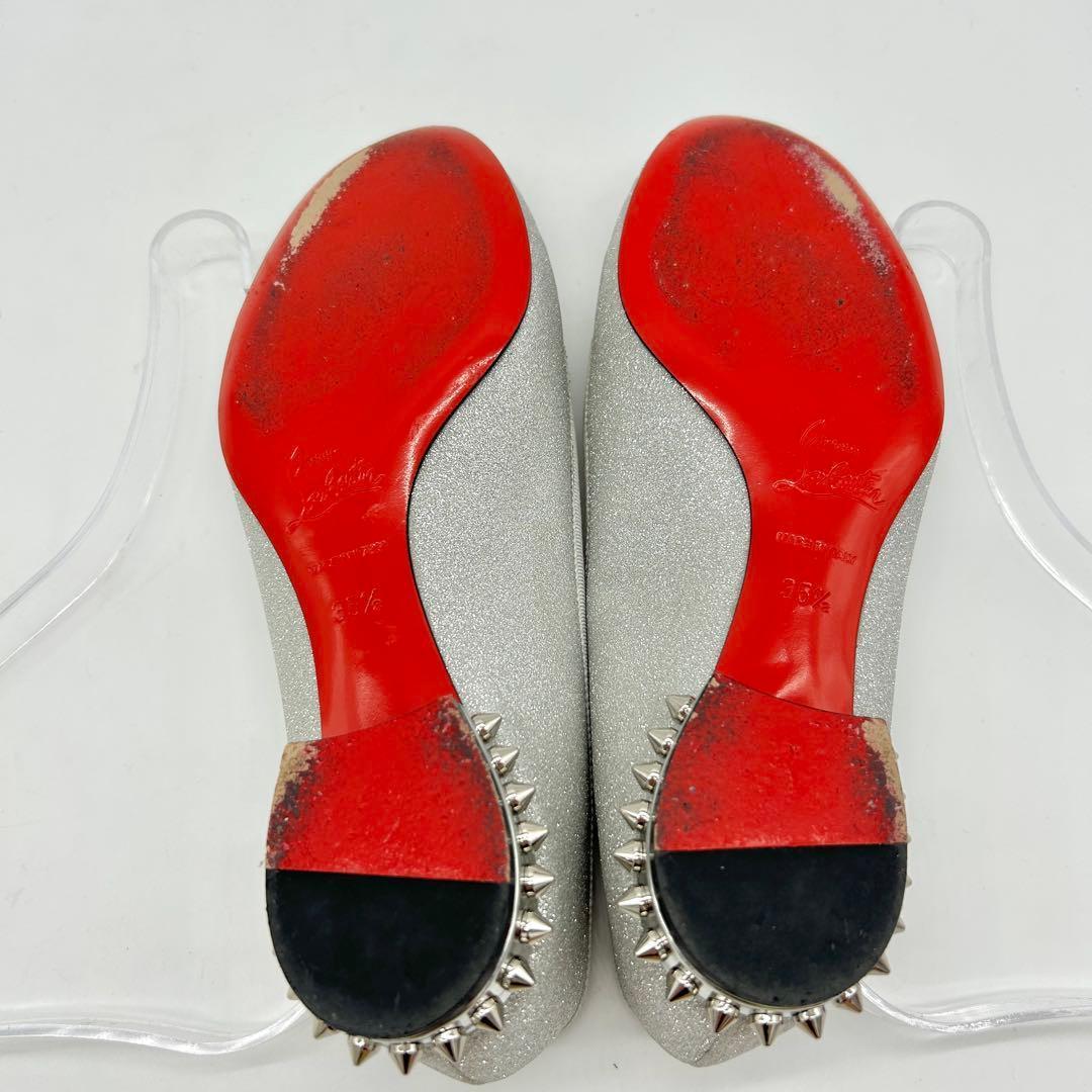 【極美品】クリスチャンルブタン フラットシューズ